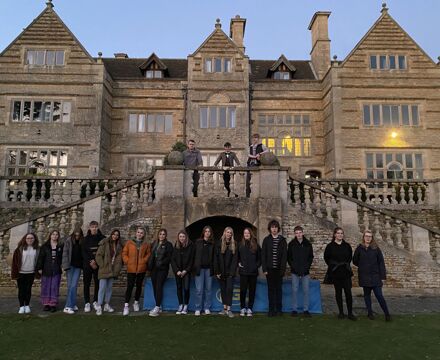 Caythorpe students outside the Court